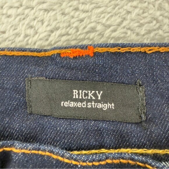 True Religion NWT Men's Sz 38x34 Ricky Flap 34 Relaxed Straight SN 105446 Denim - Picture 6 of 12